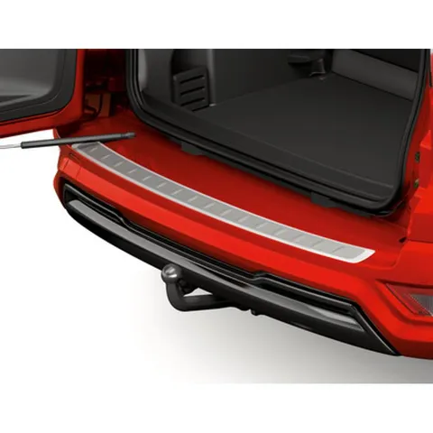 Protection de seuil de chargement , plaque profilée en acier inoxydable pour EcoSport