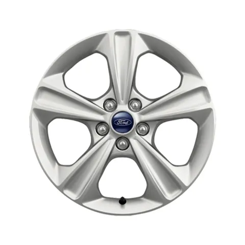 Roue complète hiver alliage 17" Design à 5 branches, coloris argent