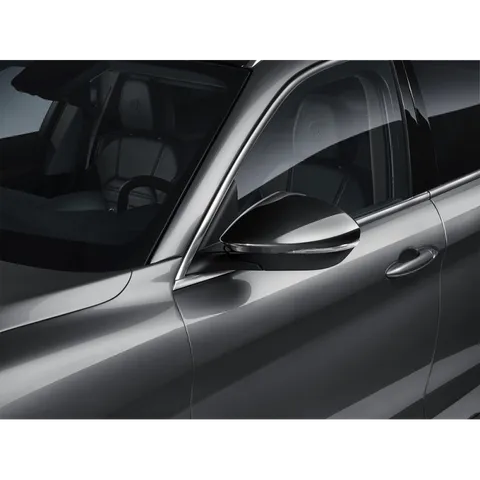 Coques de rétroviseur en couleur marron foncé brillant pour Stelvio