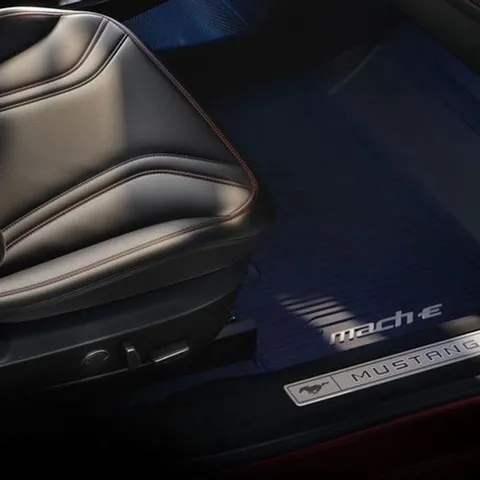 Mustang Mach-E Tapis de sol en caoutchouc avant et arrière noir 2020