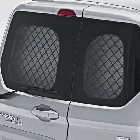 Protection grillagée pour vitre arrière pour portes arrière battantes