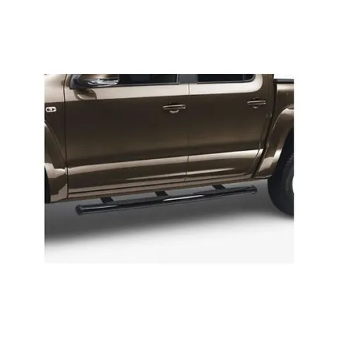 Marchepieds tubulaire noir avec surface plate Amarok