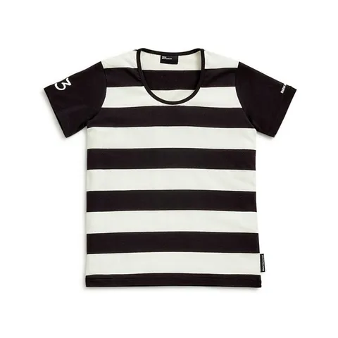 BMW t-shirt stripped femmes (noir et blanc) 