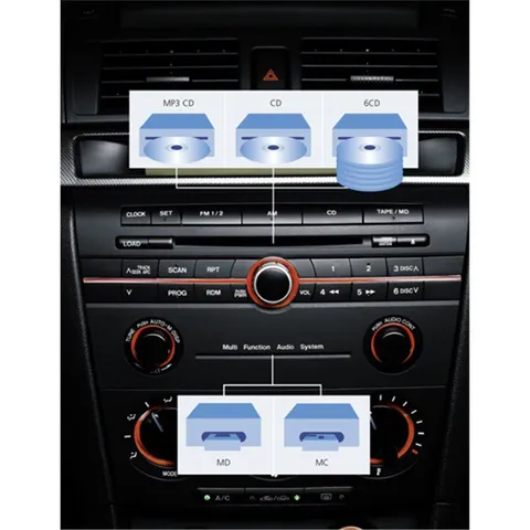 Module radio changeur 6 CD MP3 Mazda 3 BK