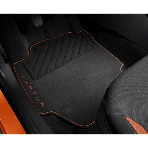 Tapis de sol textile Premium - Ganse orange - Captur Phase 1