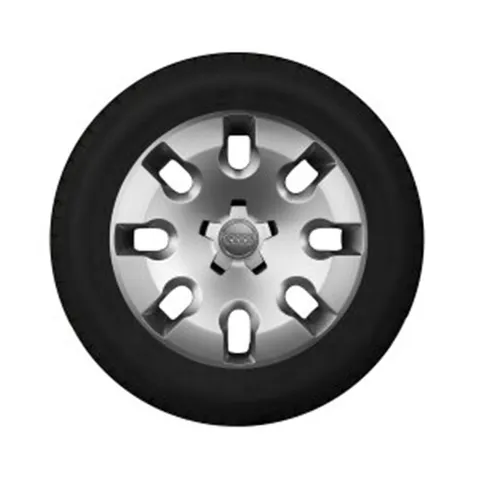Roue complète hiver en acier avec enjoliveur de roue plein