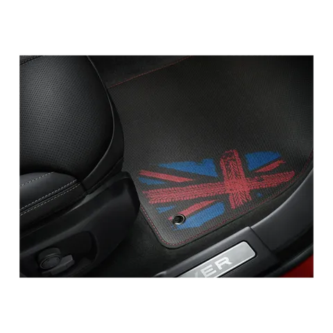 TAPIS DE SOL EN CAOUTCHOUC - UNION JACK - POUR RR EVOQUE 5 PORTES & COUPÉ