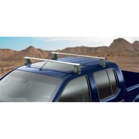Barres de toit en aluminium à double cabine Nissan Navara D40