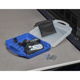 Pack de fixation de chargement Coffre bleu et blanc translucide