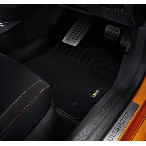 Tapis de sol textile - Premium Renault Sport - Surpiqûre rouge (jeu de 4) - Renault Sport - DAD