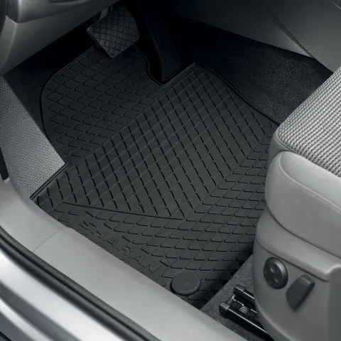 Jeu de 2 tapis caoutchouc Premium pour Sharan