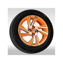 Jante alliage 16'' Orange Racing Diamond Cut + capsule centrale