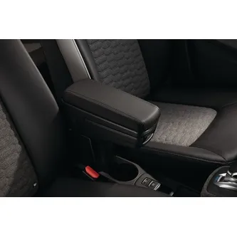 accoudoir avant sur console simili cuir