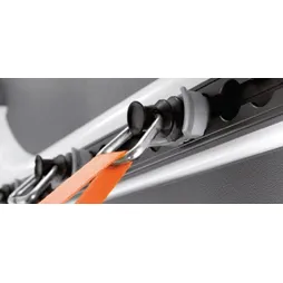 Jeu de rails latéraux + point d'ancrage supplémentaire pour rail intérieur (lot de 2)