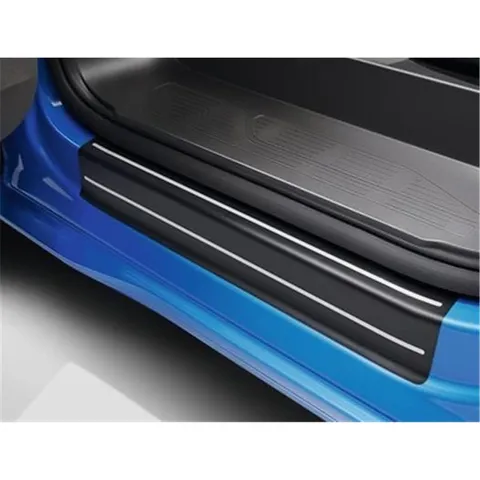 Protection seuil de porte avant noir/argent T7 Multivan