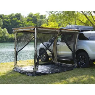 Auvent fermé avec sol intégré Deluxe avec sol et panneaux latéraux, 2 m x 2,5 m ARB*