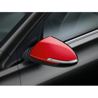 Coques de rétroviseurs rouges