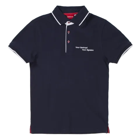 Polo homme QASHQAI bleu Taille XL