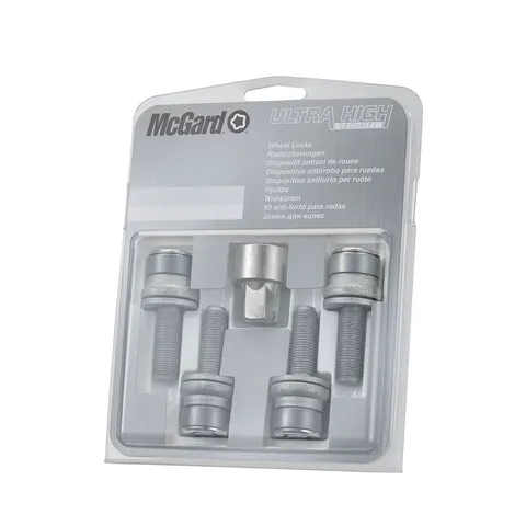 4 VIS ANTIVOL SL MCGARD M12X1.25/ PLAT/ LONG. 34.5MM/ Ø17MM