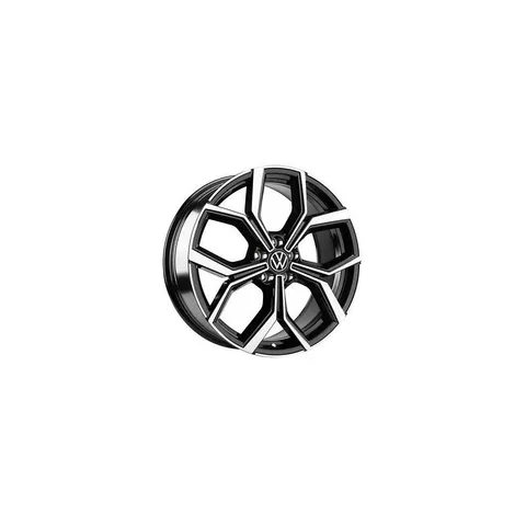 Jante Faro noir finition diamantée 18 pouces Polo MQB
