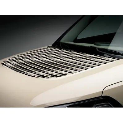 Autocollants de carrosserie, pied-de-poule noir