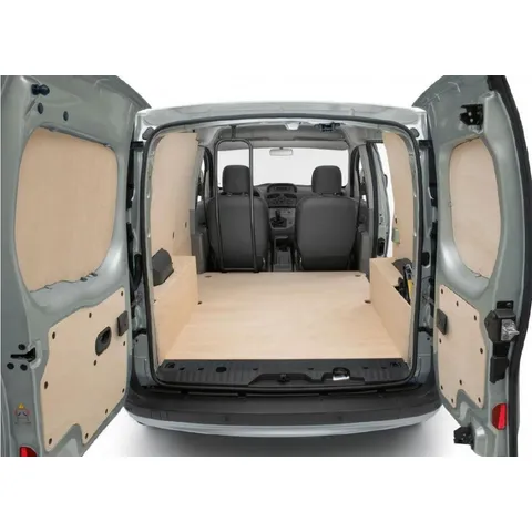 Périphérie bois L1 avec 1 porte latérale coulissante + protections de passages de roues 10 mm
