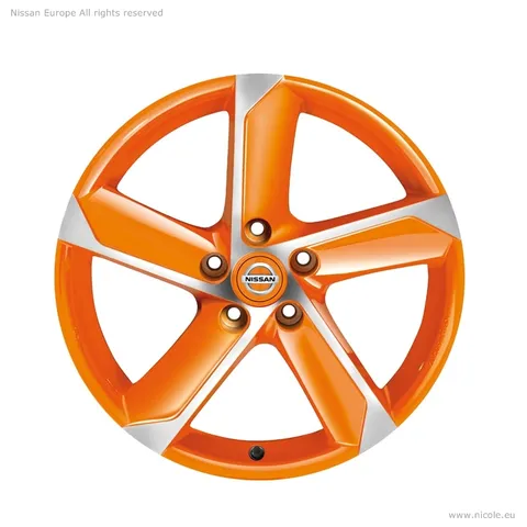 Jante alliage 18'' HIMALAYA Orange Diamond Cut avec capsule centrale intégrée