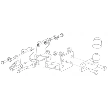 Crochet d’attelage Position basse