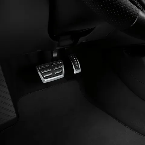 Patins de pédales en acier inoxydable pour véhicules avec boîte de vitesses automatique