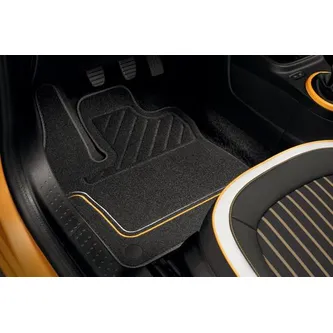 tapis de sol textile premium jaune mango