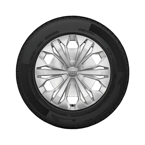 Roue en acier avec enjoliveur de roue plein