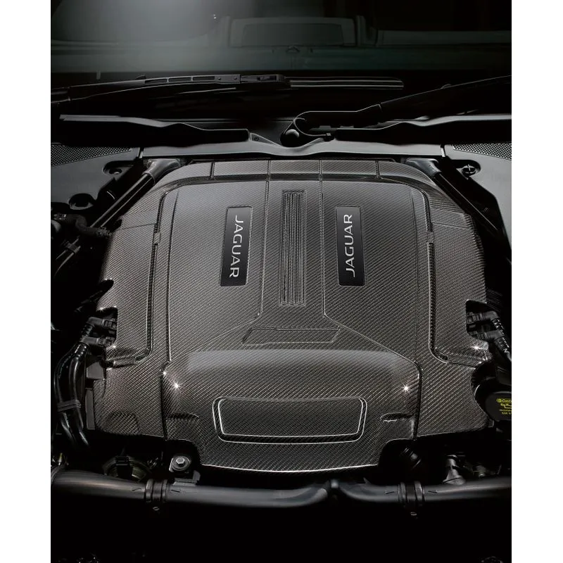 COUVRE-MOTEUR - FIBRE DE CARBONE JAGUAR