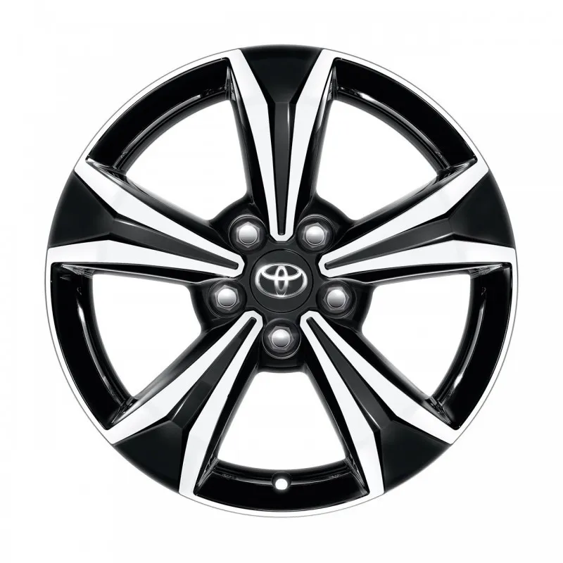 JANTE ALLIAGE 17'' - 5 BRANCHES NOIR USINÉES - À L'UNITÉ - C-HR 2016 / C-HR 2019 TOYOTA