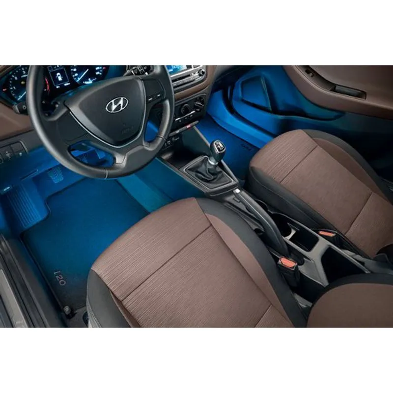 ECLAIRAGE LED DE L'ESPACE POUR LES PIEDS BLEU PREMIÈRE RANGÉE HYUNDAI