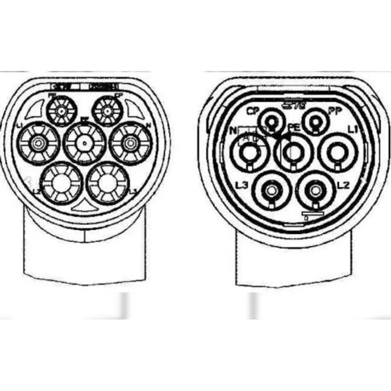 CABLE DE CHARGE BORNE PUBLIQUE MODE3 TYPE2 LONG. 6M AUDI