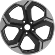 JANTE EN ALLIAGE 18" MODÈLE 5 BRANCHES EN Y, MATTE BLACK FORD