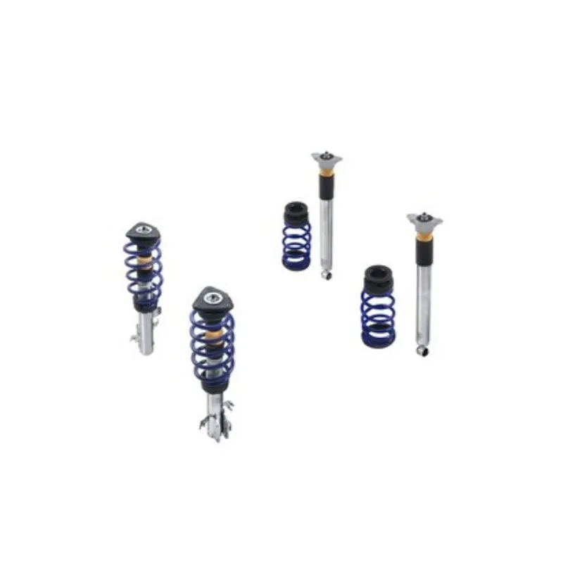 KIT DE SUSPENSION AVEC RESSORTS HÉLICOÏDAUX SUR AMORTISSEURS ACIER INOXYDABLE AVEC RESSORTS LAQUÉS EN BLEU FORD PERFORMANCE ST