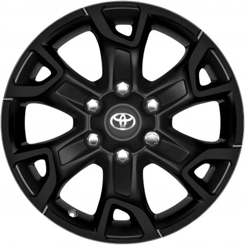 JANTES ALLIAGE 18 - 6 BRANCHES - NOIR MAT TOYOTA