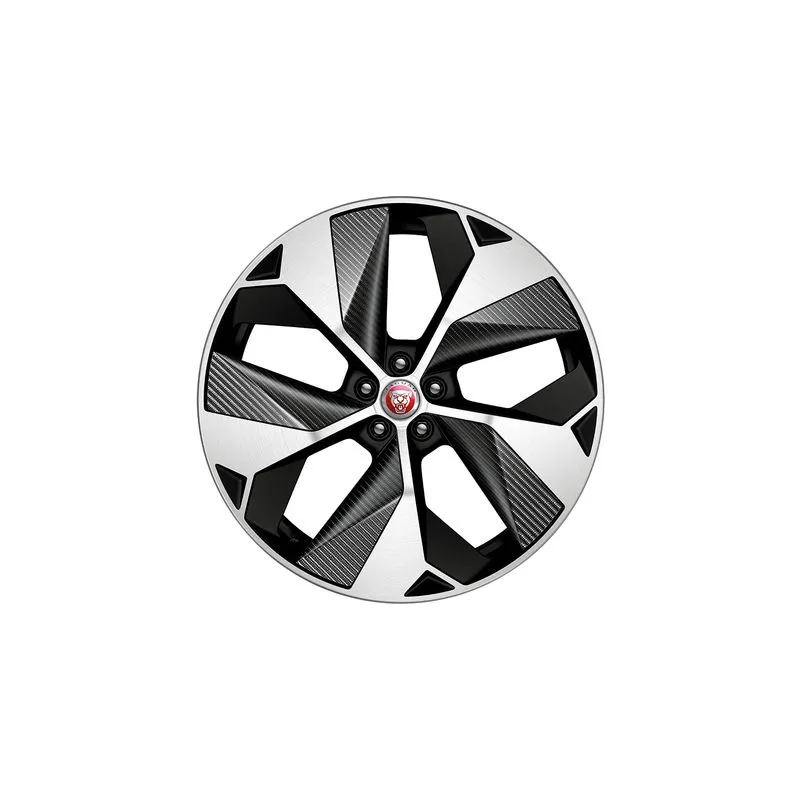 JANTES EN ALLIAGE 22 À 5 BRANCHES « STYLE 5069 » FINITION TECHNICAL GREY AVEC INSERTS EN FIBRE DE CARBONE JAGUAR