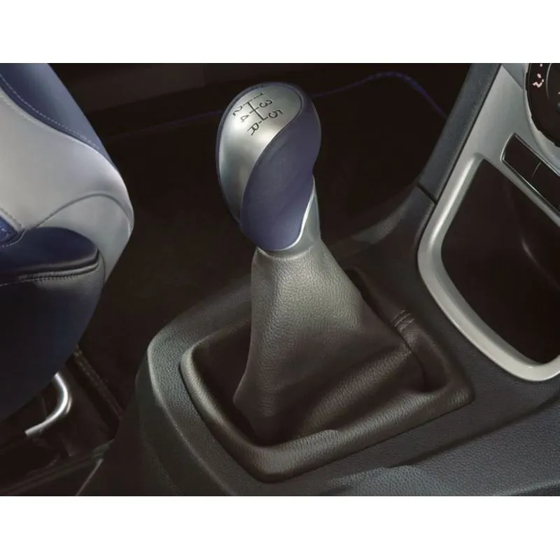 FIESTA POMMEAU DE LEVIER DE VITESSES FINITION ALUMINIUM ET CUIR BLEU 2008-2012 FORD