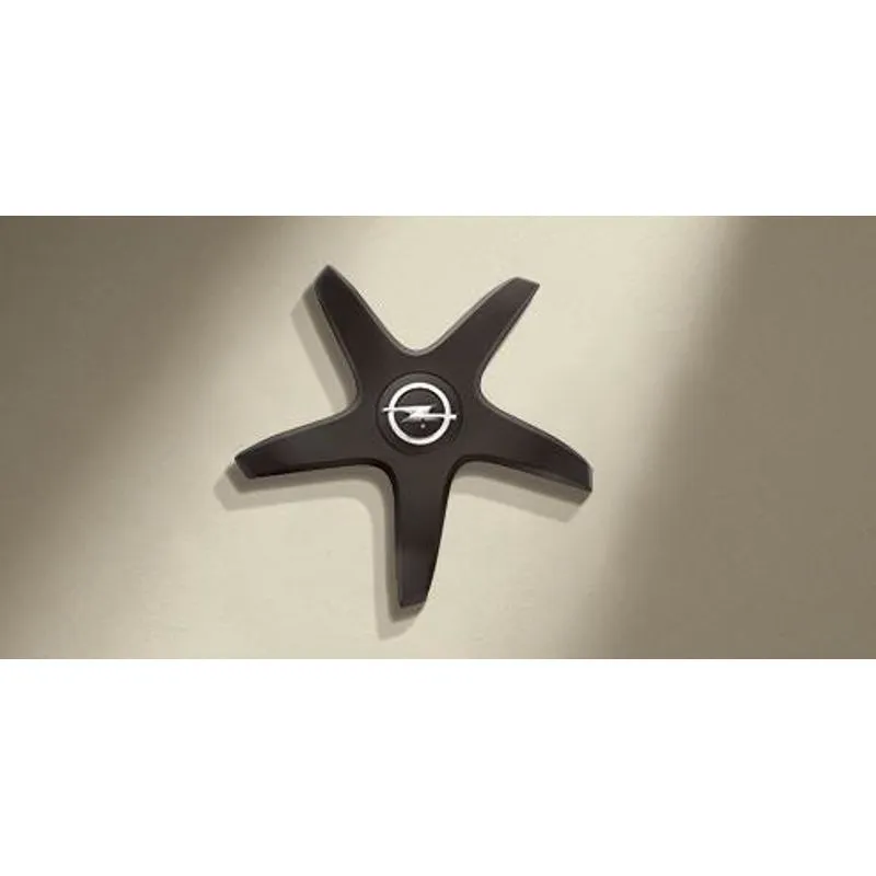 CACHE-MOYEU ETOILE ALUMINIUM BROSSÉ OPEL