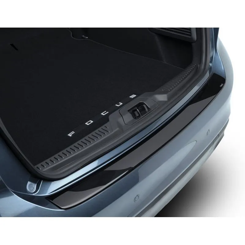 CLIMAIR PROTECTION DE SEUIL DE CHARGEMENT PLAQUE À DAMIER PROFILÉE NOIR BRILLANT FORD