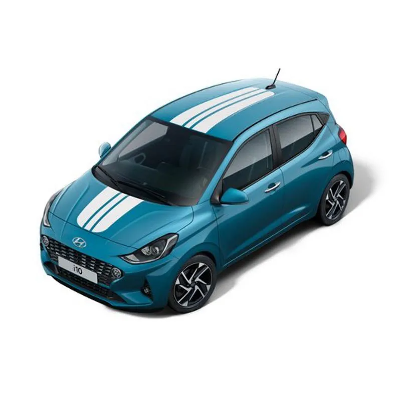 DÉCALCOMANIES BANDES DE COURSE BLANC BRILLANT HYUNDAI