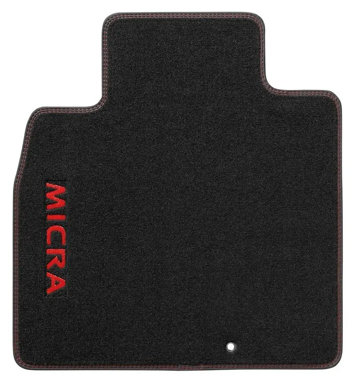 TAPIS DE SOL VELOURS PERSONNALISÉ (LOGO + SURPIQURES ROUGE SPORT) NISSAN