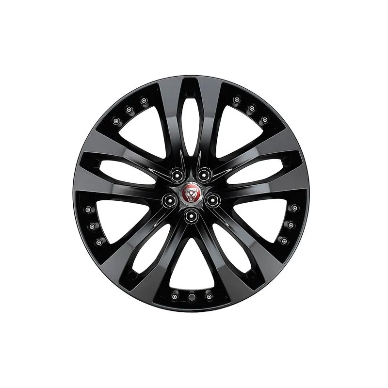 JANTE EN ALLIAGE - 20 STYLE 5039 5 SPLIT-SPOKE GLOSS BLACK ARRIÈRE JAGUAR