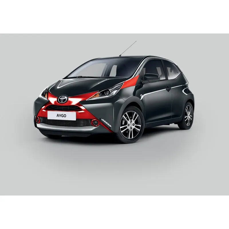 STICKER INFÉRIEUR AVANT ET ARRIÈRE SUPER CHROME - AYGO 2014 TOYOTA