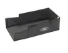 CASIER DE TRANSPORT REPLIABLE TISSU NOIR, AVEC OVALE FORD BLANC SUR LES DEUX CÔTÉS