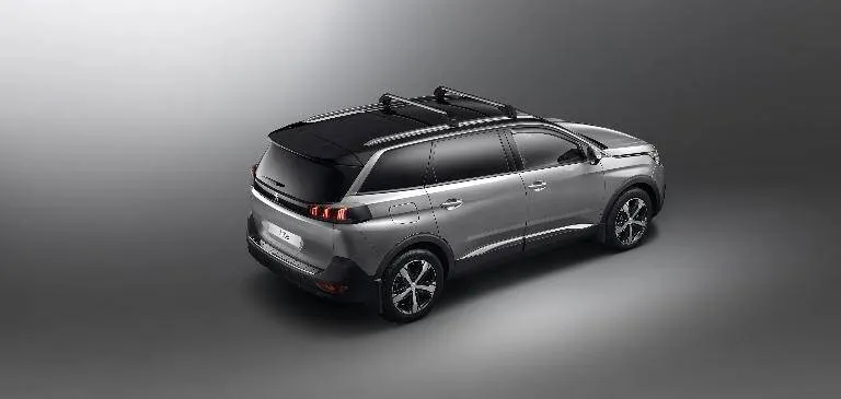 JEU DE 2 BARRES DE TOIT TRANSVERSALES ALUMINIUM A FIXATION AUTOMATIQUE PEUGEOT