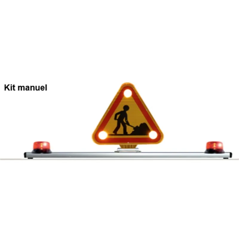 BARRE AVEC 2 GYROPHARES POUR KIT MANUEL TRIFLASH LED ADHÉSIF SESALY RENAULT