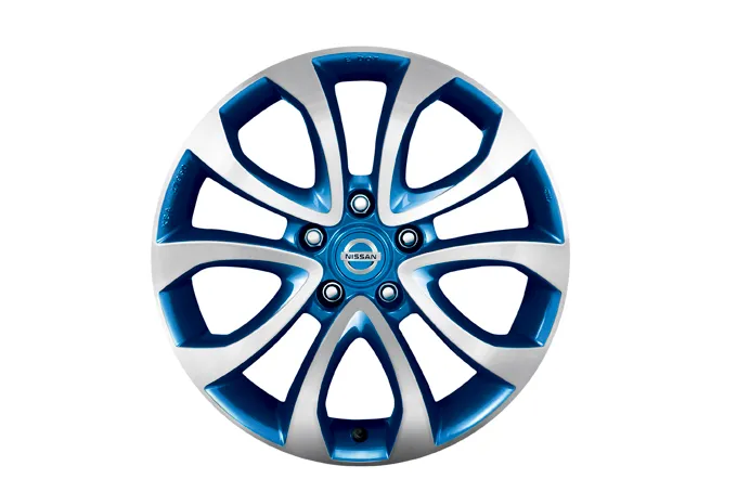 JANTE ALLIAGE 17" ATO BLEU DIAMOND CUT AVEC CAPSULE CENTRALE INTÉGRÉE NISSAN
